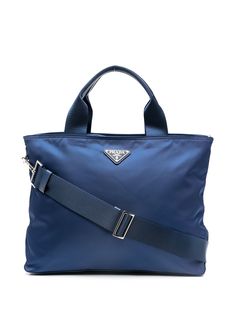 Prada Pre-Owned сумка-тоут с треугольным логотипом