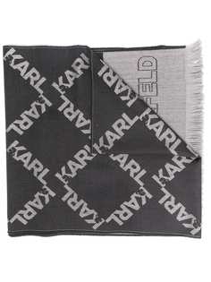 Karl Lagerfeld шарф вязки интарсия с логотипом