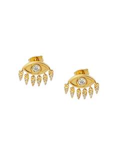 Nialaya Jewelry серебряные серьги в форме глаз