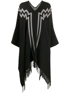 Marcelo Burlon County of Milan пончо с бахромой