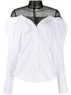 16Arlington рубашка с открытыми плечами и кружевом
