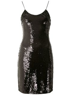 Armani Exchange платье мини с пайетками