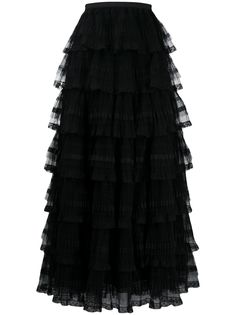 RED Valentino ярусная юбка из тюля