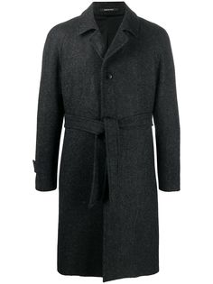 Tagliatore однобортное пальто с узором в елочку