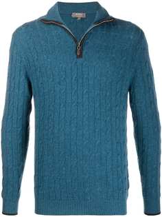 N.Peal кашемировый джемпер с воротником на молнии