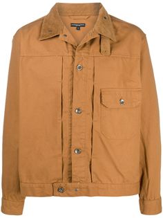 Engineered Garments куртка-рубашка с длинными рукавами и вставками
