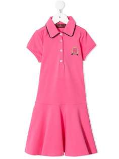 Aigner Kids платье с воротником поло и логотипом