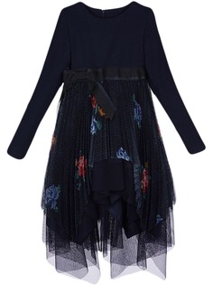 Lapin House платье из тюля с цветочным принтом