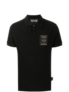 Versace Jeans Couture рубашка поло с нашивкой-логотипом