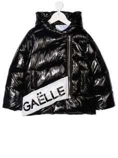 Gaelle Paris Kids пуховик с логотипом