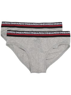 Dsquared2 комплект из двух пар трусов-брифов с логотипом