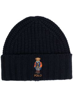 Polo Ralph Lauren шапка бини Teddy Bear в рубчик