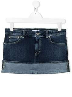 DONDUP KIDS джинсовая юбка мини с подворотом