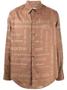 Martine Rose рубашка с принтом