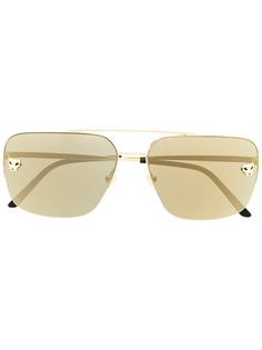 Cartier Eyewear солнцезащитные очки-авиаторы Panthère de Cartier