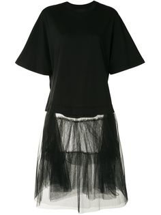 Simone Rocha платье-футболка с юбкой из тюля