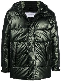 Calvin Klein пуховик с эффектом металлик