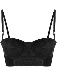 Dolce & Gabbana топ-бюстье с цветочным кружевом
