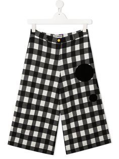 Simonetta клетчатые брюки широкого кроя