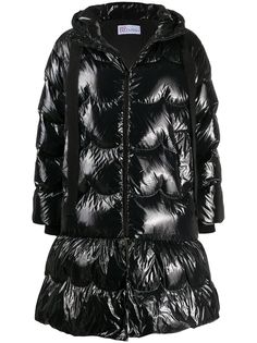 RED Valentino стеганый пуховик A-силуэта