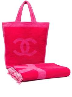 Chanel Pre-Owned комплект из пляжной сумки и полотенца
