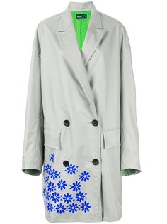 Kolor двубортное пальто с геометричным принтом