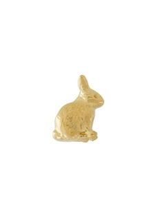 Alex Monroe серьга-гвоздик Teeny Tiny Sitting Bunny из желтого золота