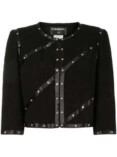 Chanel Pre-Owned укороченный жакет 2003-го года с заклепками