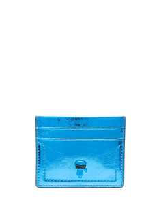 Karl Lagerfeld картхолдер с эффектом металлик