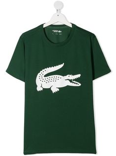 Lacoste Kids футболка с круглым вырезом и логотипом