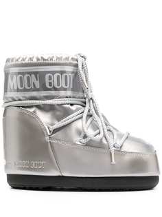 Moon Boot дутые ботинки Monaco с эффектом металлик