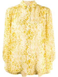 ANINE BING рубашка с леопардовым принтом
