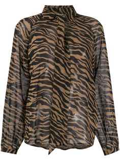 LIU JO рубашка с тигровым принтом