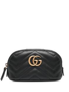 Gucci стеганая ключница GG Marmont