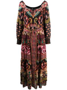 Alice+Olivia платье миди с принтом пейсли