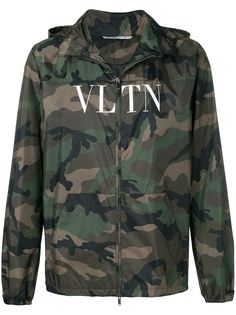 Valentino куртка с капюшоном и принтом