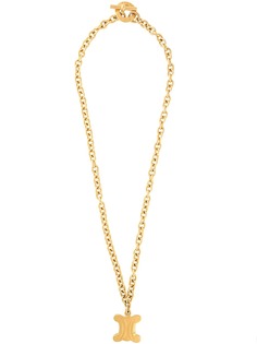 Céline Pre-Owned колье pre-owned с подвеской-логотипом