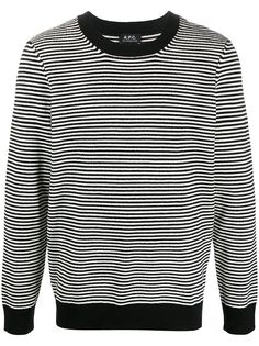 A.P.C. флисовый топ в полоску