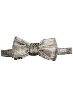 Alexander McQueen галстук-бабочка с эффектом металлик