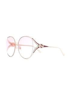 Gucci Eyewear солнцезащитные очки в круглой оправе