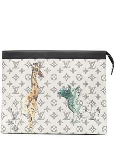 Louis Vuitton клатч Savane Voyage GM из коллаборации с Chapman Brothers