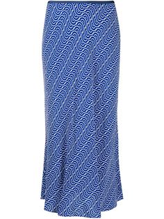 DVF Diane von Furstenberg юбка миди с принтом