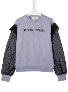 Alberta Ferretti Kids толстовка с логотипом