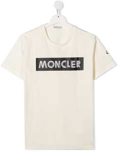 Moncler Enfant футболка с логотипом