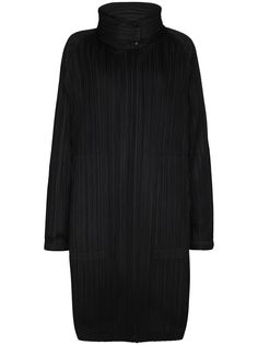 Pleats Please Issey Miyake пуховик с плиссировкой