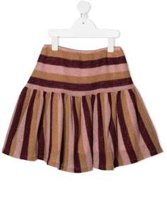 La Stupenderia полосатая мини-юбка с оборками