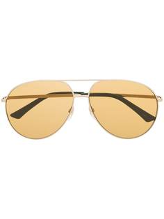 Gucci Eyewear солнцезащитные очки-авиаторы с логотипом