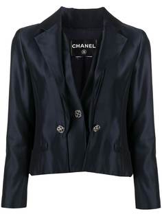 Chanel Pre-Owned двубортный пиджак с заостренными лацканами