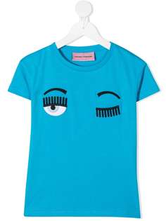 Chiara Ferragni Kids футболка с графичным принтом и короткими рукавами