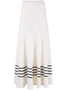 Chanel Pre-Owned трикотажная юбка 2010-х годов с полосками